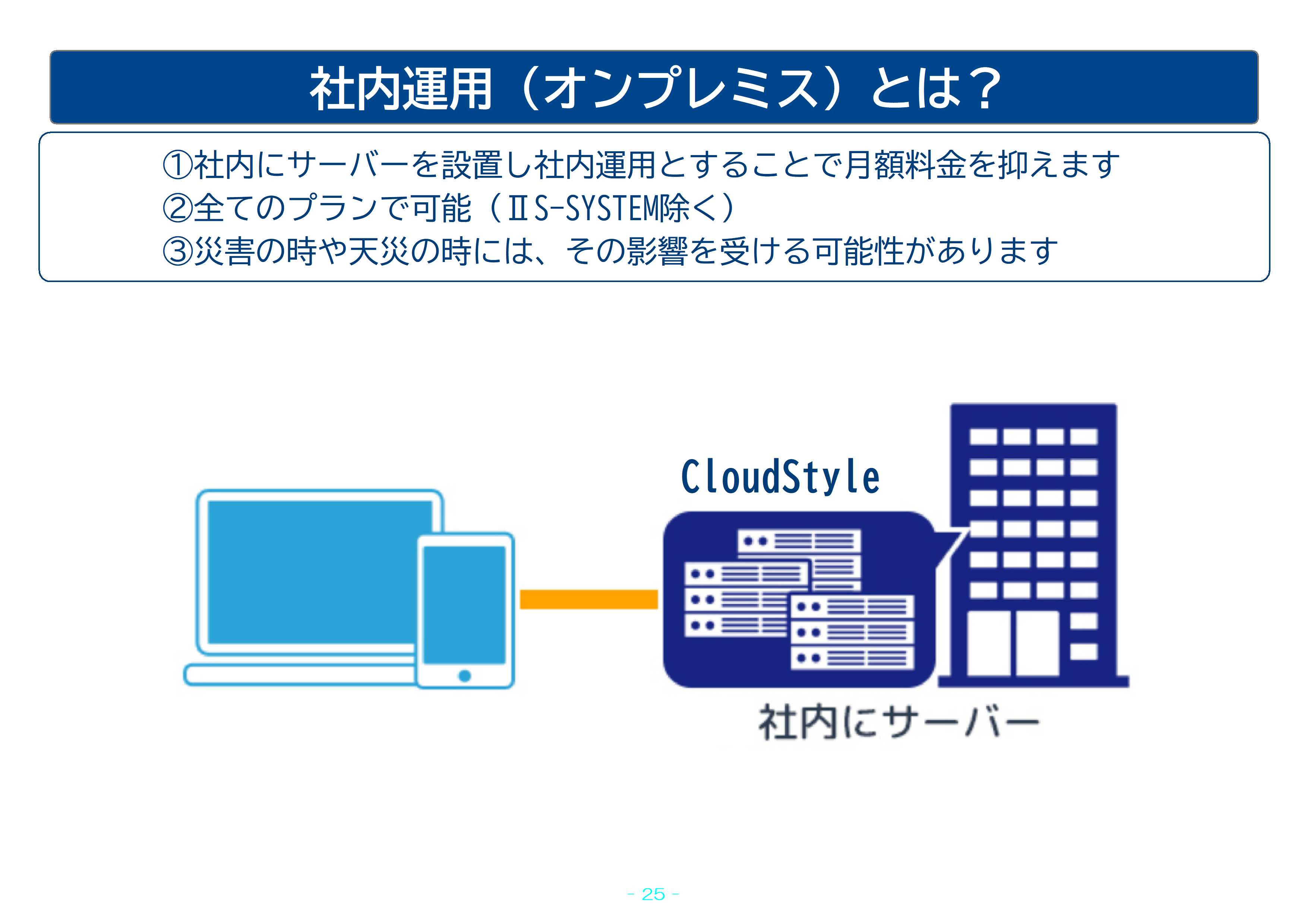 社内運用（オンプレミス）とは？